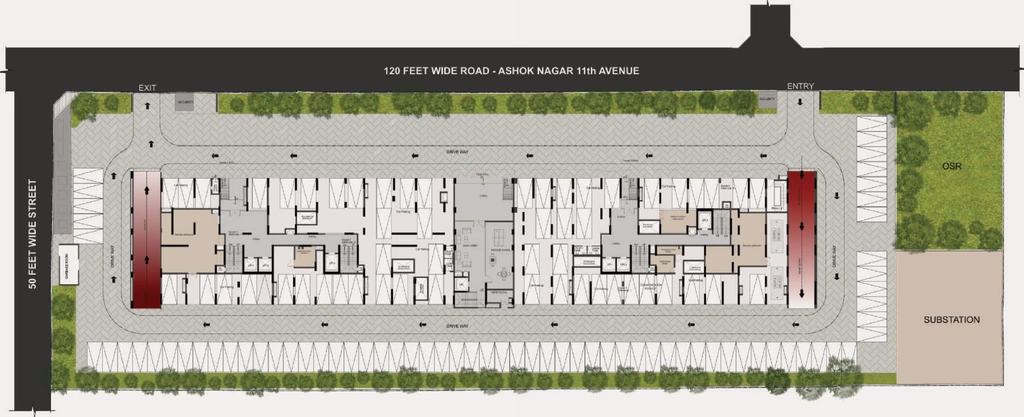 Master Plan of Baashyaam The Peak in Ashok Nagar, Chennai - Image 342517
