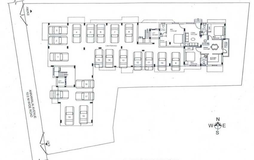 Master Plan of Vinoth Vamsi in Nolambur, Chennai - Image 332517