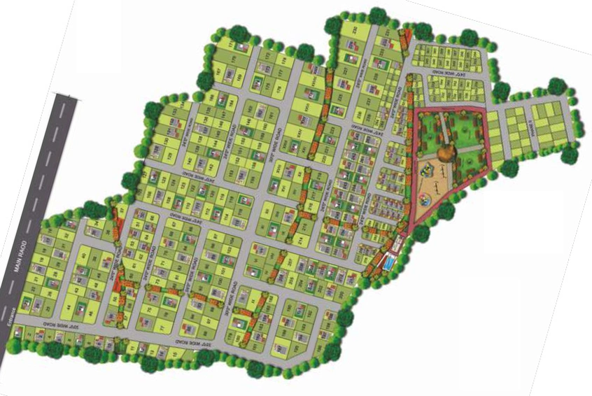 Master Plan of Colorhomes Poonamallee Farms in Avadi, Chennai - Image 247571