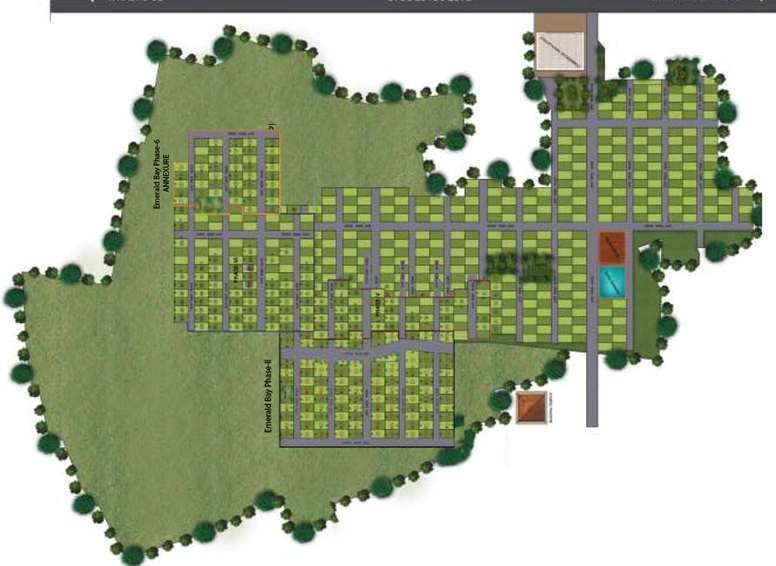 Master Plan of Colorhomes Emerald Bay in East Coast Road, Chennai - Image 247585