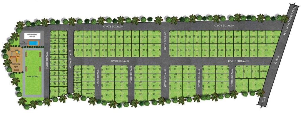 Master Plan of Color Homes Blue County in Ayapakkam, Chennai - Image 225888