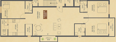 3 BHK Flat in Colorhomes Grandeur in Anna Nagar, Chennai - Image 860028