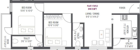 2 BHK Flat in Colorhomes Nest in Choolaimedu, Chennai - Image 860034