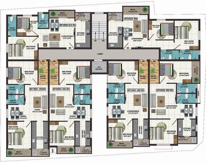 Master Plan of Colorhomes Orchid in Perungalathur, Chennai - Image 281124