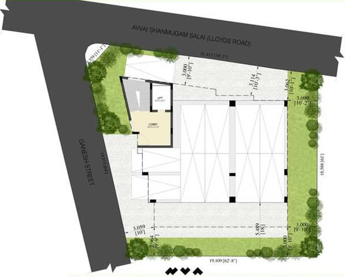 Master Plan of Lancor Ananda in T Nagar, Chennai - Image 279608