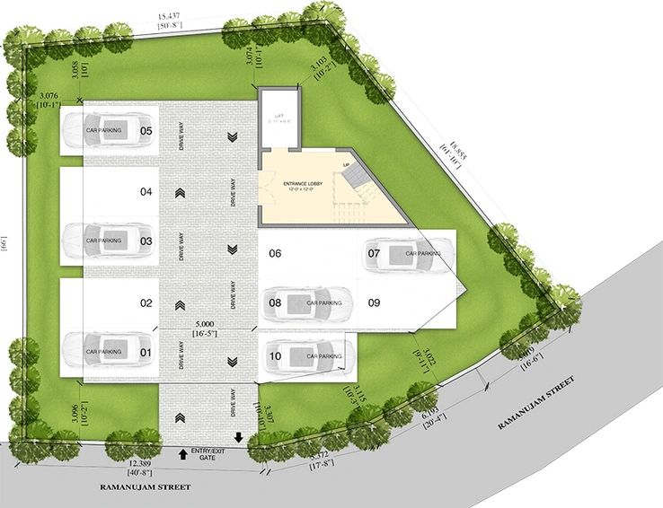 Master Plan of Lancor Rathi Rupa in T Nagar, Chennai - Image 279636