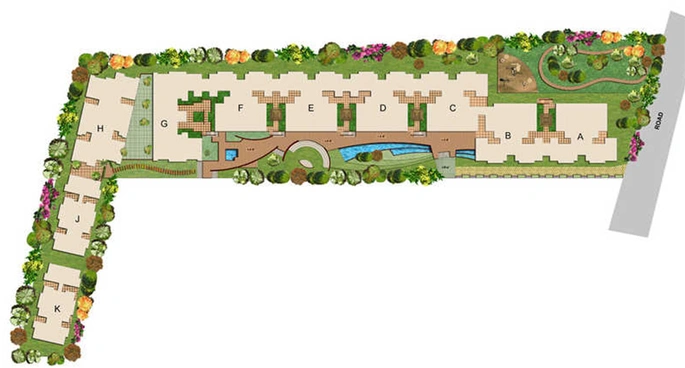 Master Plan of Lancor The Central Park West in Sholinganallur, Chennai - Image 279689