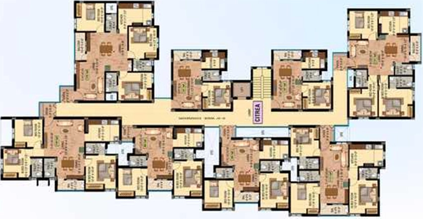 Floor Plan of Khurinjis Zinnia in Tambaram, Chennai - Image 326862