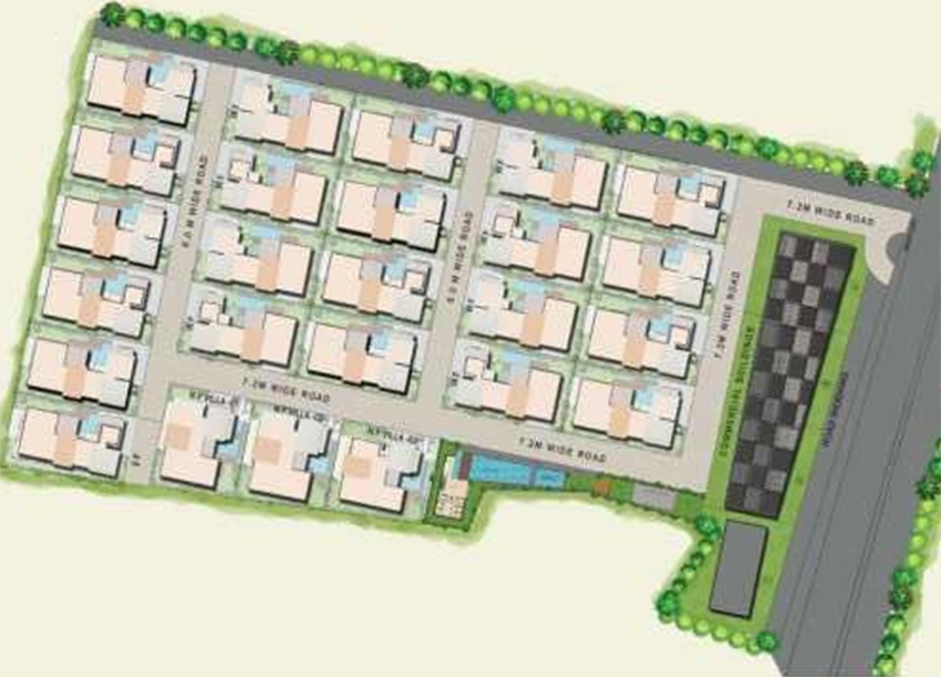 Master Plan of A R Amara Ananta Villas in East Coast Road, Chennai - Image 333733