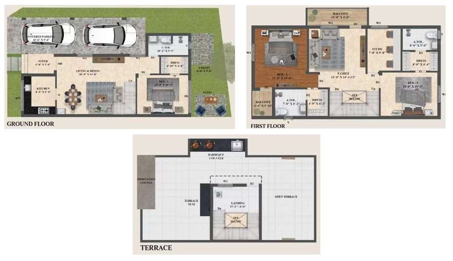 3.5 BHK House/Villa in Saradeuz Encanto in Perumbakkam, Chennai - Image 879768