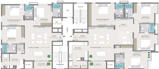 Floor Plan of Arihant Vihaana in Kilpauk, Chennai - Image 282303