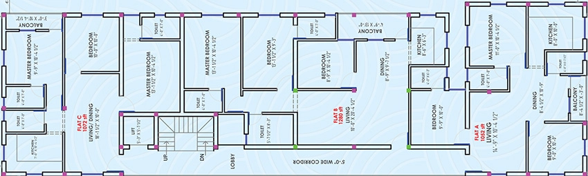 Floor Plan of Rahul Samruddhi in Ambattur, Chennai - Image 335527