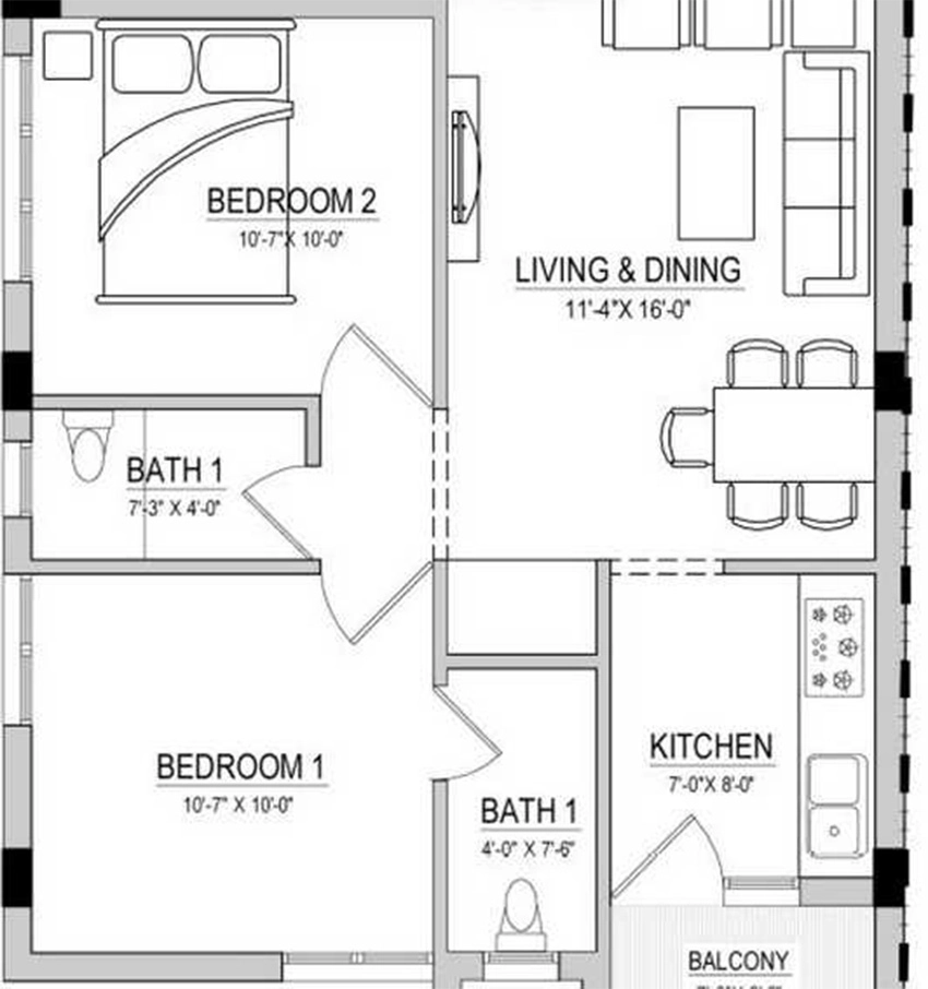 2 BHK Flat in Rahul Moogambigai in Ambattur, Chennai - Image 880159