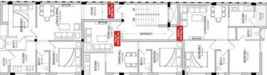 Floor Plan of Rahul Moogambigai in Ambattur, Chennai - Image 335498