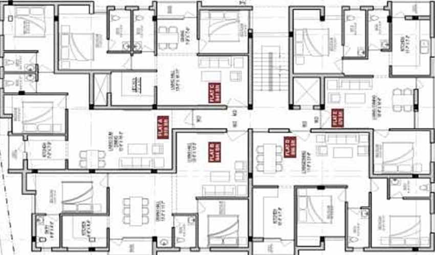 Floor Plan of Rahul Sai Brindavan in Thirumullaivoyal, Chennai - Image 335511