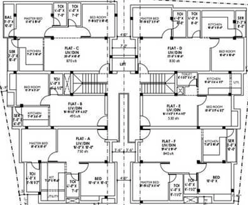 Floor Plan of Rahul Vedhavilas in Avadi, Chennai - Image 337220