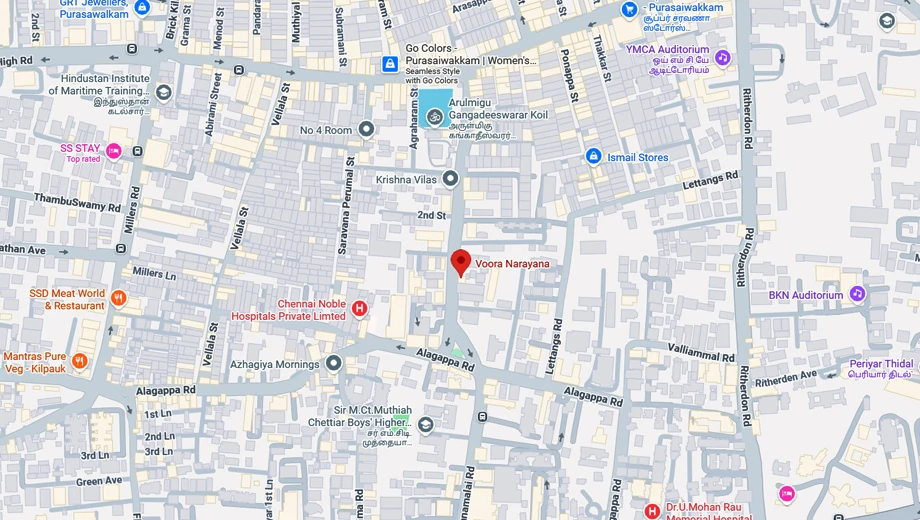 Location of Voora Narayana in Purasaiwakkam, Chennai - Image 345842