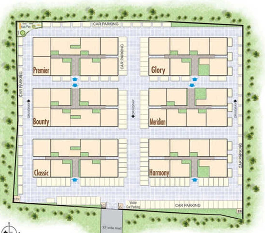 Master Plan of RC Royal Grande in Thirumullaivoyal, Chennai - Image 337310