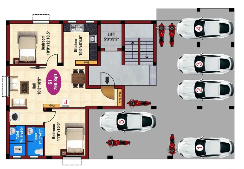 Master Plan of JKB Serenity in Kattupakkam, Chennai - Image 246269