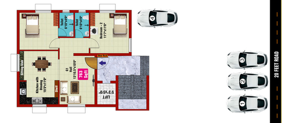 Master Plan of JKB Galaxy Apartments in Mugalivakkam, Chennai - Image 246338