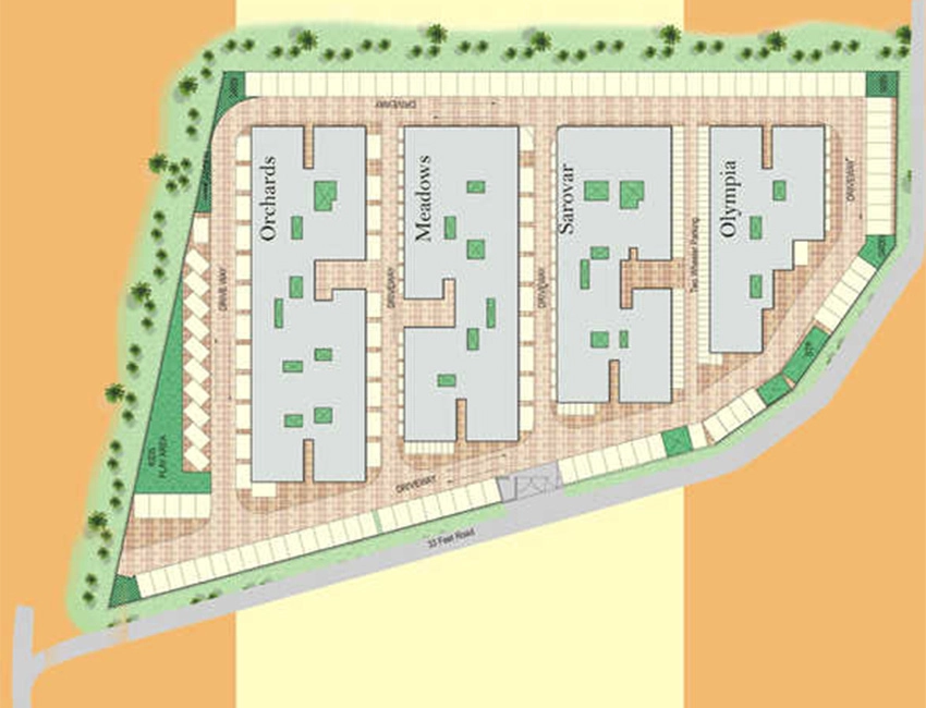 Master Plan of RC Wood Side in Thirumullaivoyal, Chennai - Image 337315