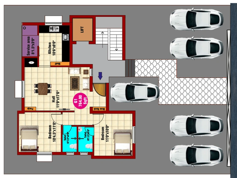 Master Plan of JKB Blue Orchid in Madhanandapuram, Chennai - Image 247280