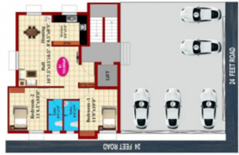 Master Plan of JKB Prime in Valasaravakkam, Chennai - Image 247848