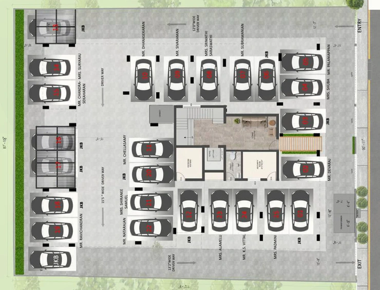 Master Plan of JKB Ganpath in West Mambalam, Chennai - Image 247565