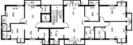 Floor Plan of Rams Pranavi in Royapettah, Chennai - Image 247941