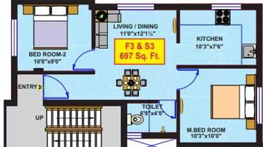 2 BHK Flat in Vikaan Sai Avighna in Tambaram, Chennai - Image 881777