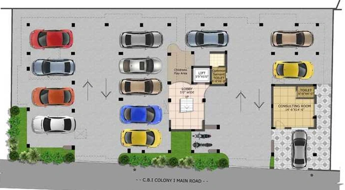 Master Plan of Kanya Sri Harsha in Perungudi, Chennai - Image 255131