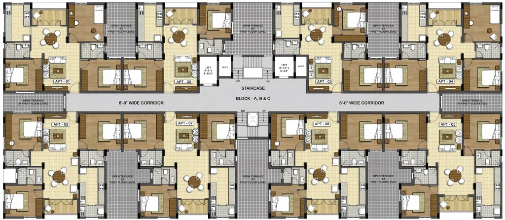 Floor Plan of Radiance Shine in OMR, Chennai - Image 343022