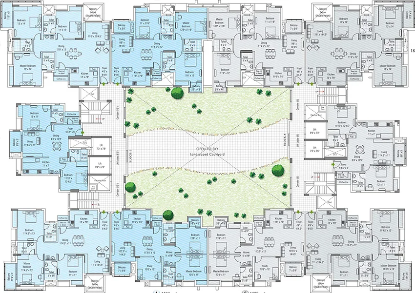 Floor Plan of Appaswamy Greensville in Sholinganallur, Chennai - Image 340044