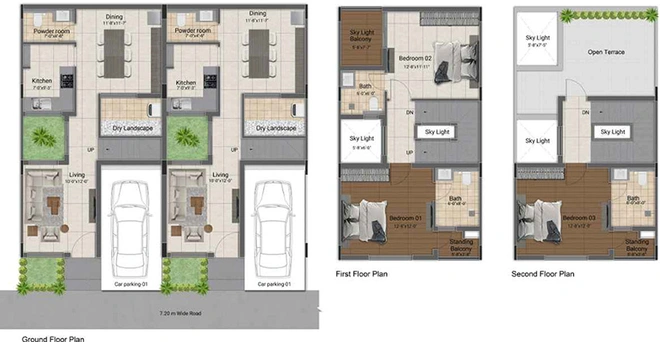 3 BHK House/Villa in DRA Inara in Navalur, Chennai - Image 848462