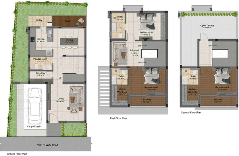 3 BHK House/Villa in DRA Inara in Navalur, Chennai - Image 848465