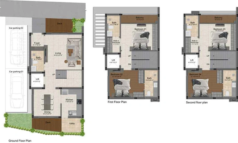 4 BHK House/Villa in DRA Inara in Navalur, Chennai - Image 848468