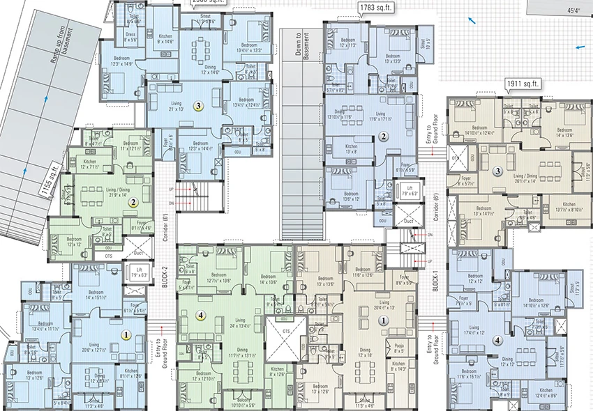 Floor Plan of Appaswamy Luz Amor in Mylapore, Chennai - Image 340071