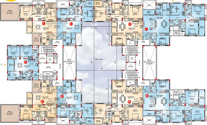 Floor Plan of Appaswamy Banyan House in Alandur, Chennai - Image 340010