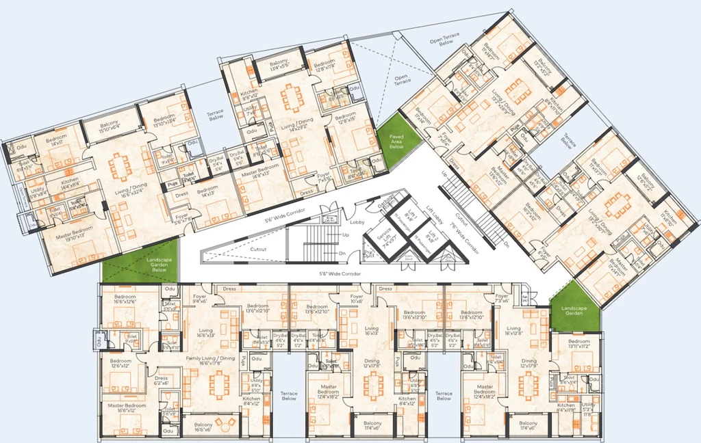 Floor Plan of Appaswamy Skylon in Koyambedu, Chennai - Image 340408