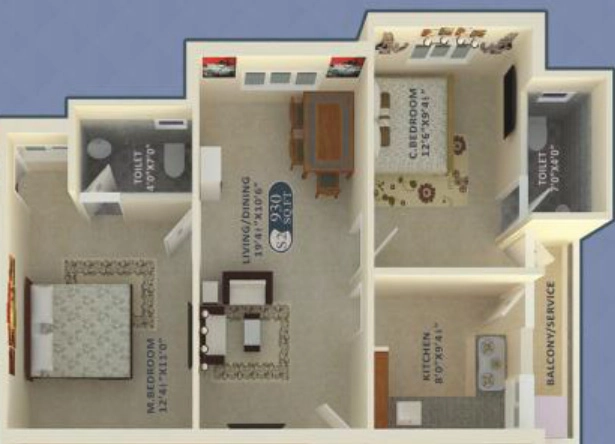 2 BHK Flat in The Nest Njoy in Kanathur, Chennai - Image 887275