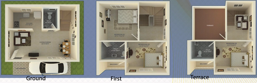 3 BHK House/Villa in The Nest Njoy in Kanathur, Chennai - Image 887277