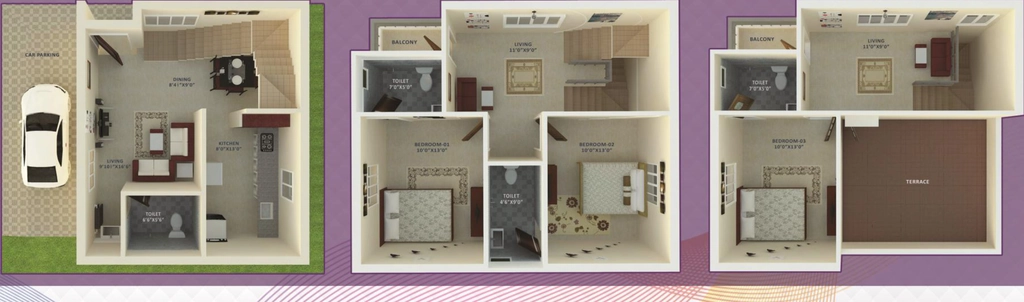 3 BHK House/Villa in The Nest Njoy in Kanathur, Chennai - Image 887279