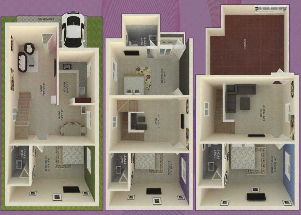 4 BHK House/Villa in The Nest Njoy in Kanathur, Chennai - Image 887282