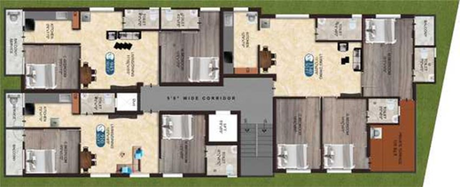 Floor Plan of The Nest Adore in Gowriwakkam, Chennai - Image 228055