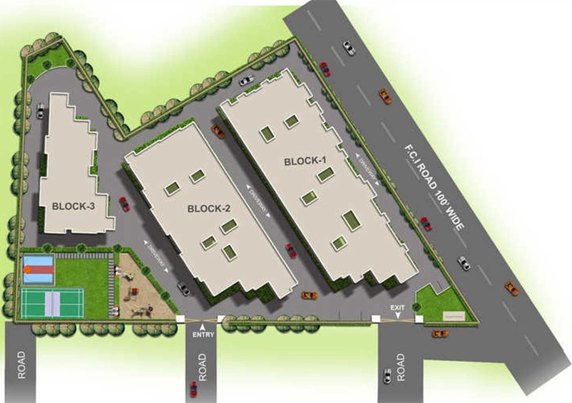 Master Plan of Jains Akshit in Ganapathy, Coimbatore - Image 237137