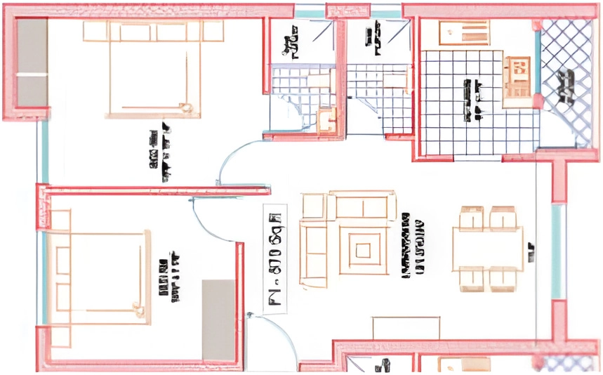 2 BHK Flat in VGN Platina in Ayapakkam, Chennai - Image 885911