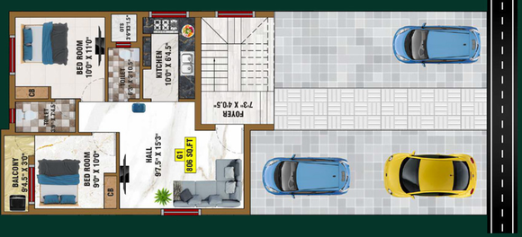 Master Plan of Bharathi Sai Prince in Kundrathur, Chennai - Image 273783