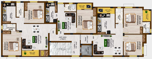 Floor Plan of Bharathi Majestic in Pammal, Chennai - Image 273803