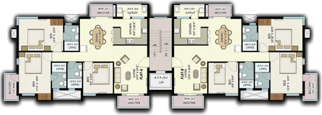 Floor Plan of Navins Maya in Nanganallur, Chennai - Image 255651