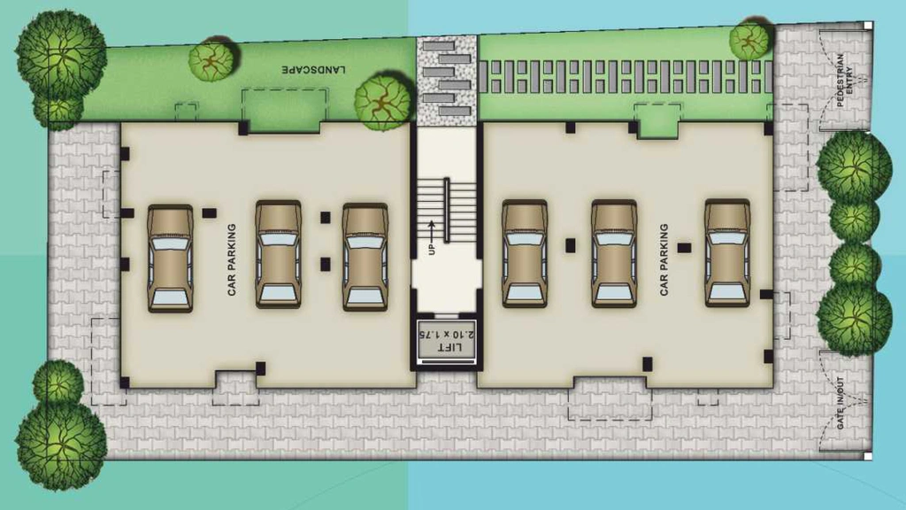 Master Plan of Navins Triveni in Nanganallur, Chennai - Image 255684